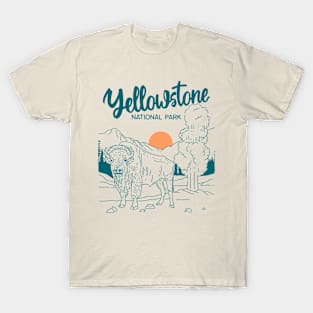 Yellowstone National Park Bison T-Shirt